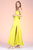 Vestido strapless lima