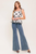 Blusa beige con flores
