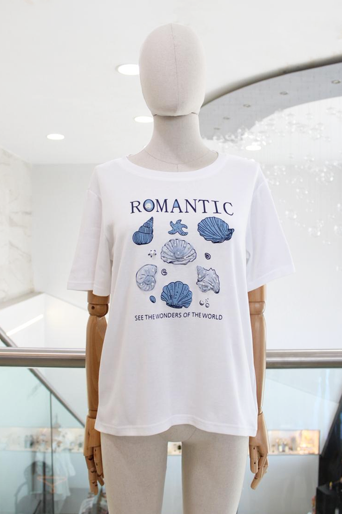 T-shirt print conchas
