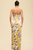 Vestido strapless floral