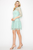 Vestido guipur menta