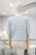 Blusa flores baby blue