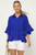 Blusa peplum azul royal