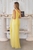 Vestido a un hombro amarillo