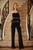 Palazzo negro strapless