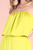 Vestido strapless lima
