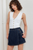 Falda short denim oscuro
