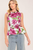 Conjunto floral magenta