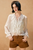 Blusa gasa hueso