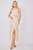Vestido halter beige