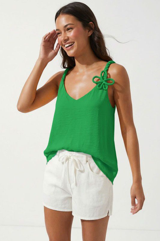 Blusa tirantes verde