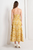 Vestido strapless floral amarillo