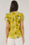 Blusa amarilla flores
