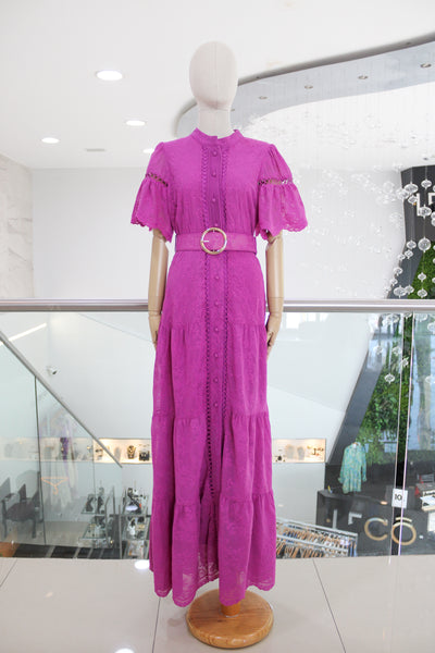 Vestido uva bordado