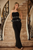 Palazzo negro strapless