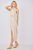 Vestido halter beige