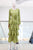 Vestido plisado verde claro