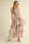 Vestido strapless beige