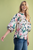 Blusa estampado floral verde