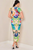 Vestido licra multicolor