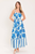 Vestido estampado azul