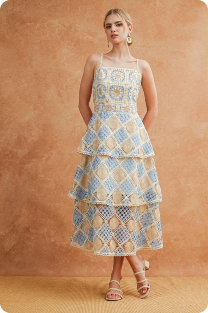 Vestido midi tejido