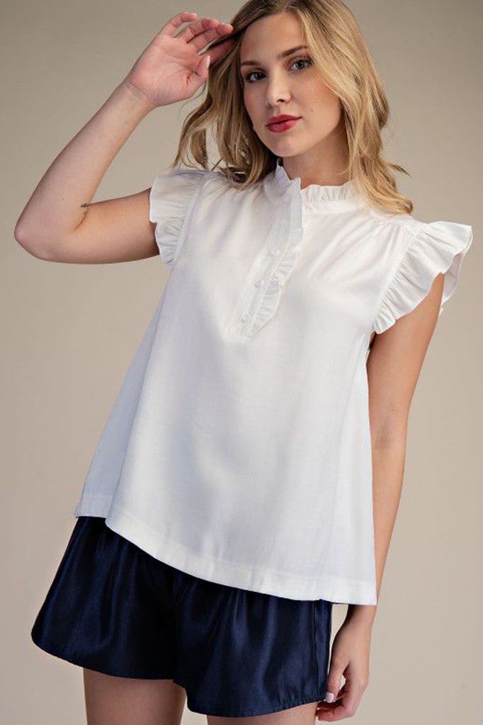 Blusa blanca fluida