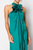 Vestido verde flor 50/30%
