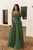 Vestido largo verde