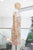 Vestido café floral