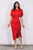 Vestido midi rojo