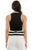 Blusa negra con rayas