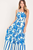 Vestido estampado azul