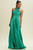 Vestido plisado verde 50/30%
