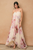 Vestido strapless floral