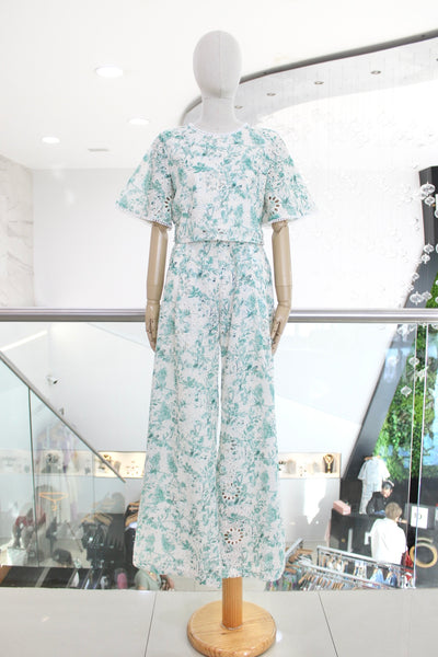 Conjunto algodón verde