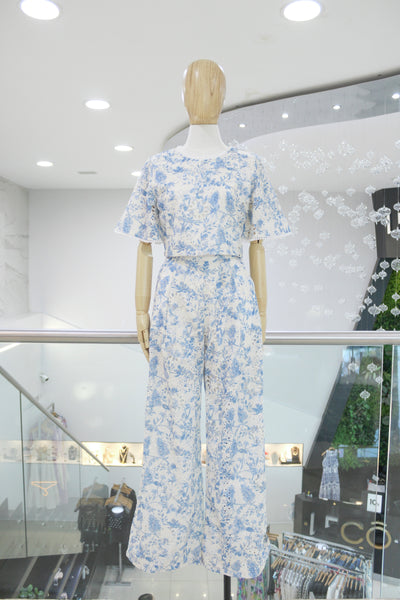 Conjunto algodón azul