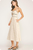 Vestido midi beige