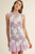 Vestido guipur floral lila