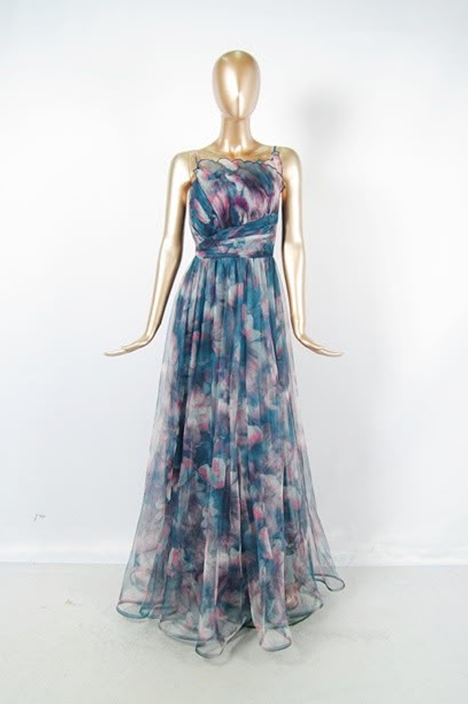 Vestido verde floral