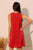 Vestido fluido rojo
