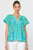 Blusa azul floral