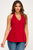 Blusa peplum roja