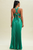 Vestido plisado verde 50/30%