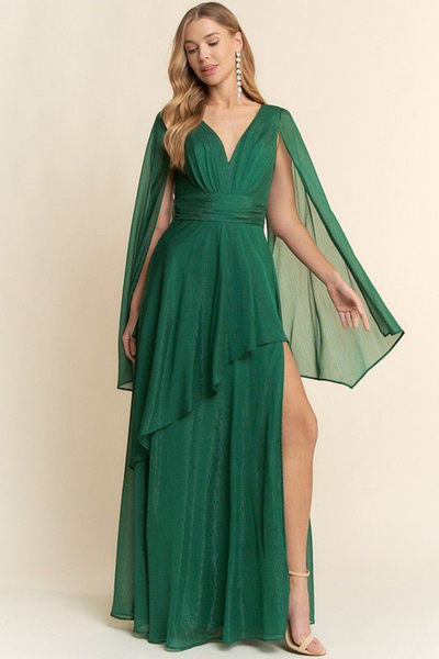 Vestido verde pino