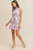 Vestido guipur floral lila