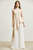 Conjunto beige y blanco