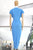 Vestido licra azul
