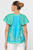 Blusa azul floral