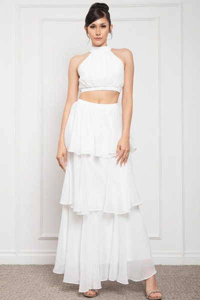 Conjunto de gasa blanca